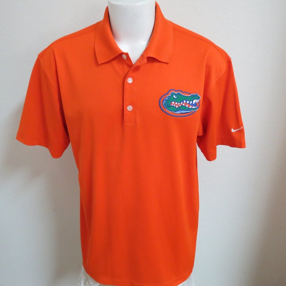 S-3XL GATORS Orange Nike Dri-Fit Men's db #61R Polo Shirt